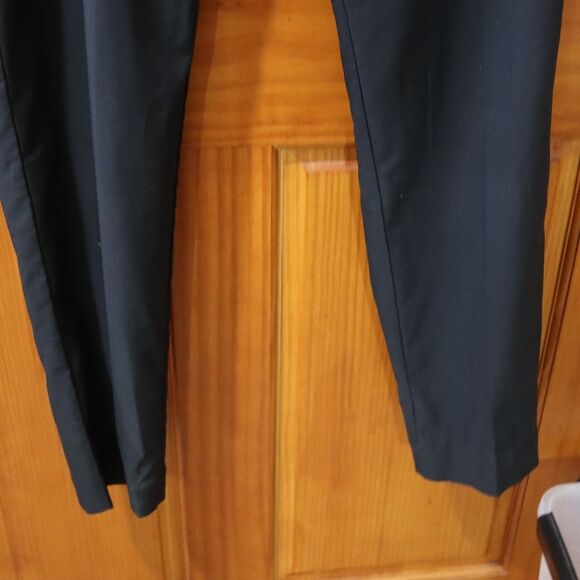 Eileen Fisher Black Flat Front Dress Pants Slacks Corporate Goth Med - Picture 7 of 14